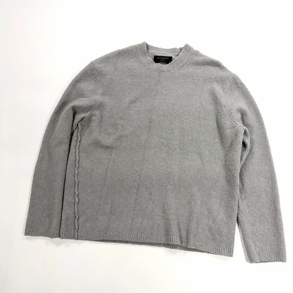 AllSaints Grey Oversized Sweater – Size M